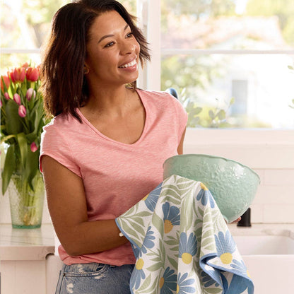 WerkShoppe - Blue Coneflower Microfiber Kitchen Towel