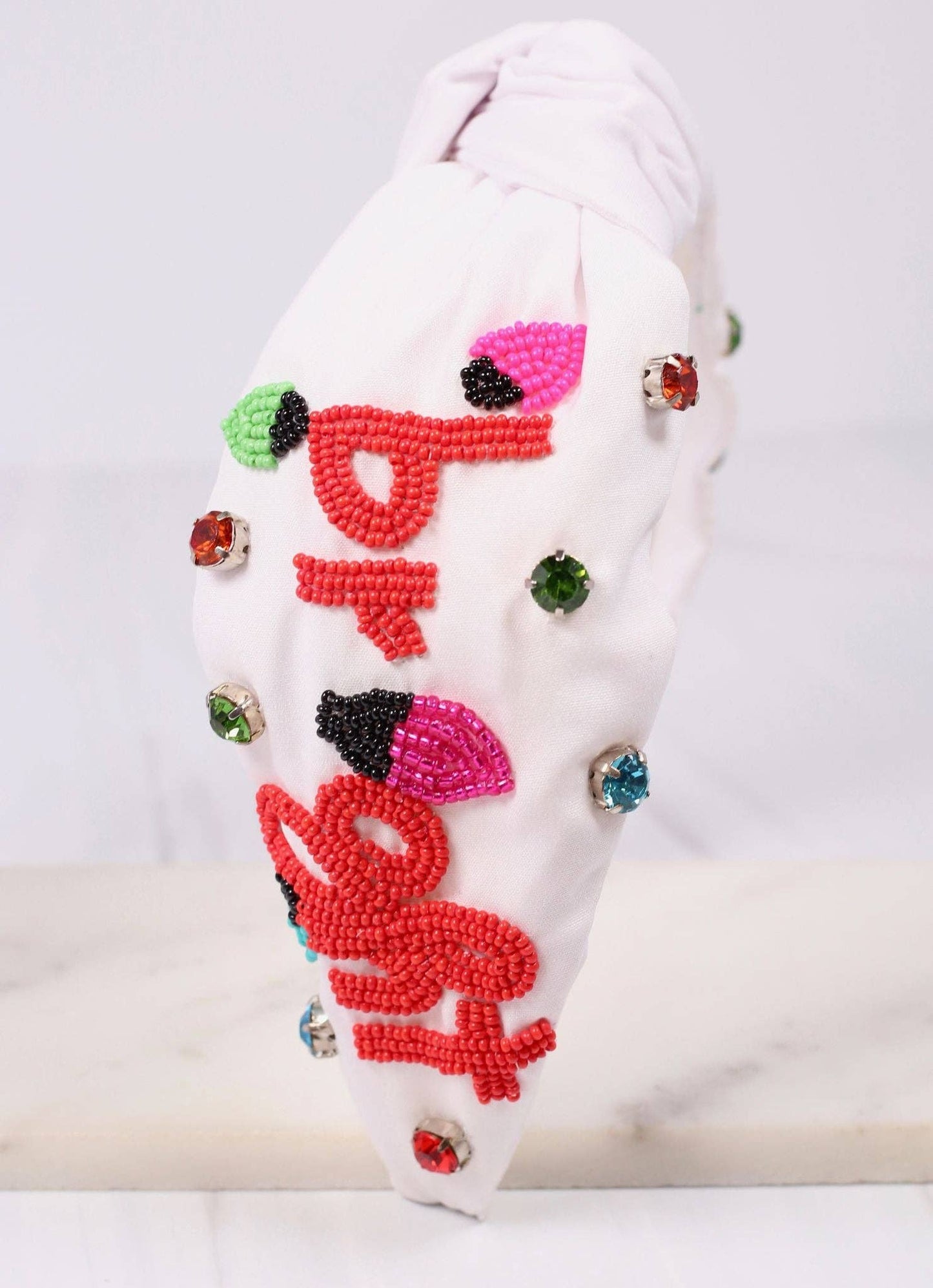 Merry & Bright Headband White Multi