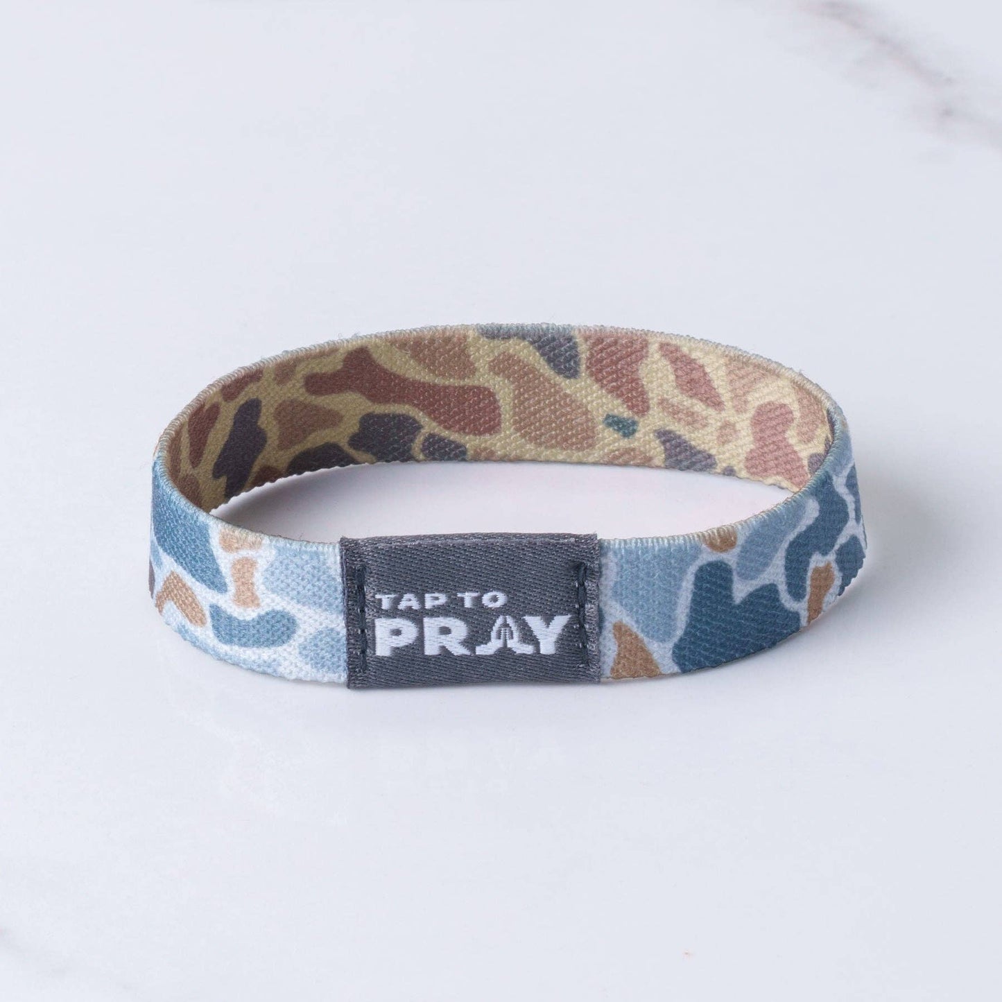 Versible - Tap To Pray® Wristband – River Rock Camo - Sahara and Copper: X-Small