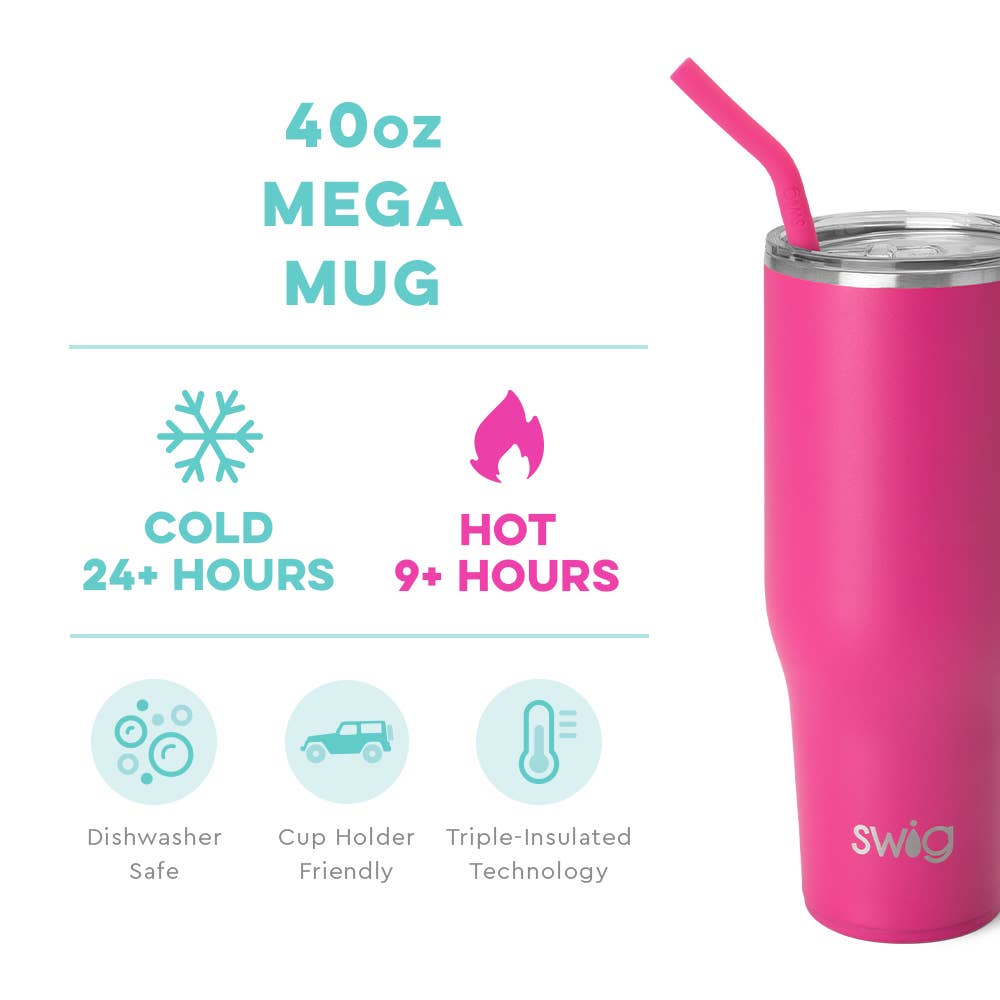 Swig Life - Hot Pink Mega Mug (40oz)