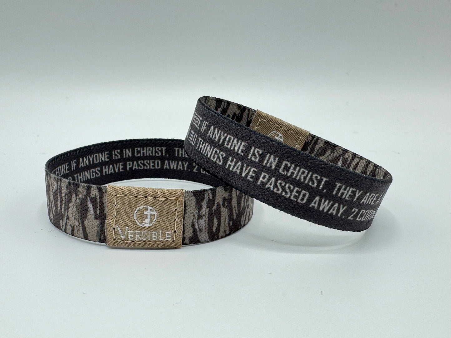 Versible - Tree Bark Camo / 2 Corinthians 5:17: Small