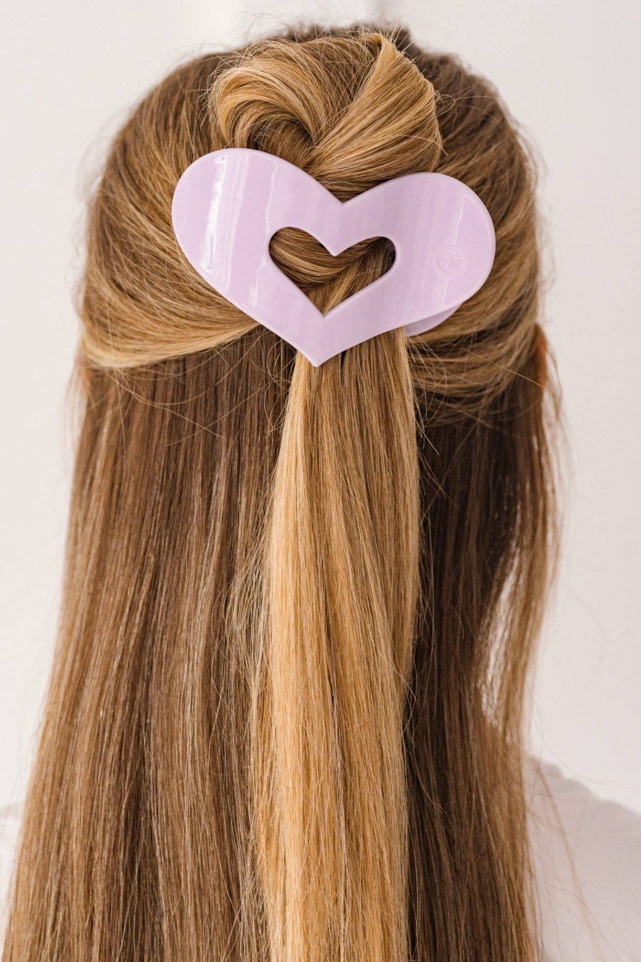 TELETIES - Purple Queen of Hearts Flat Hair Clip