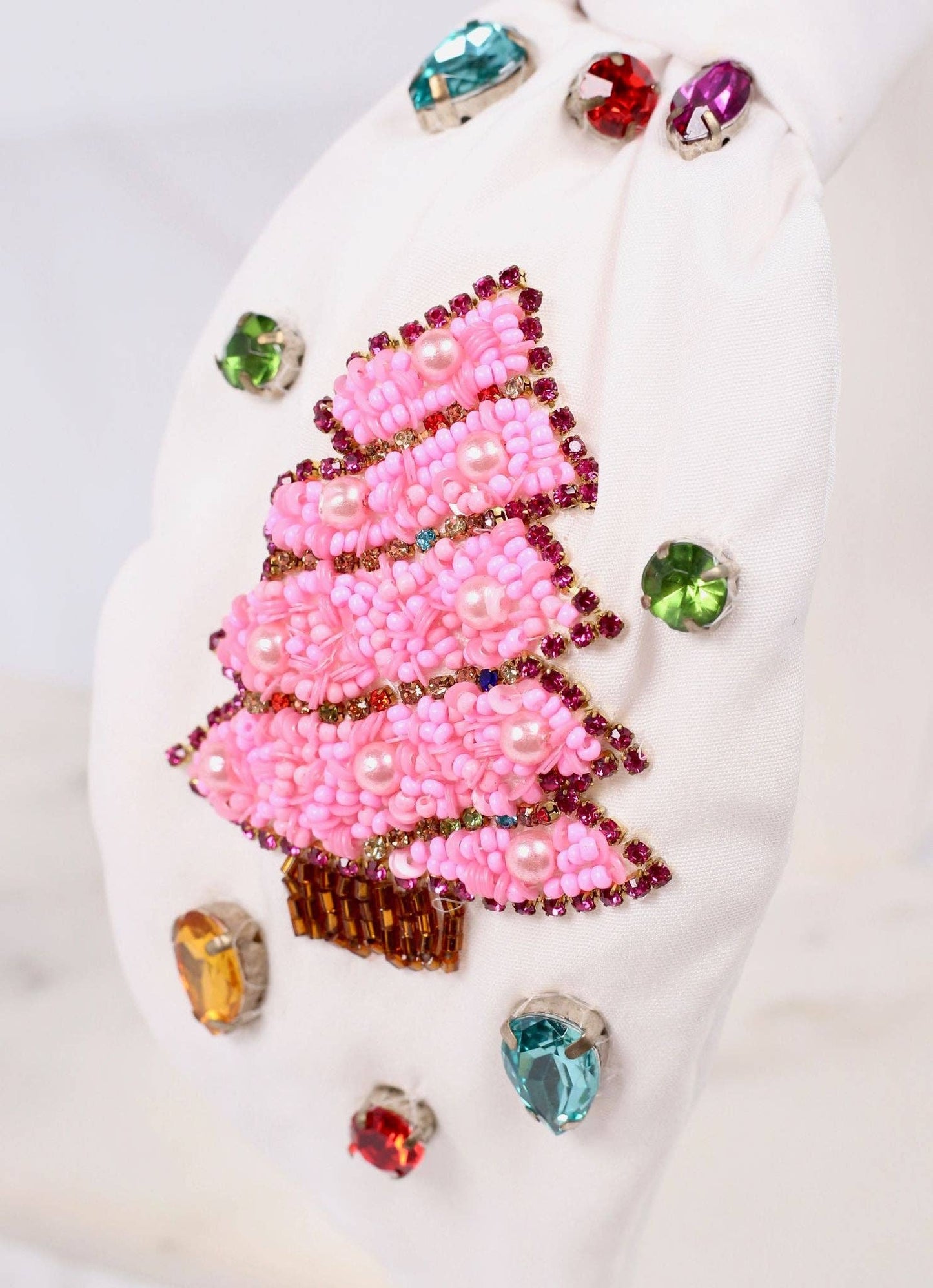 Dazzling Christmas Tree Headband WHITE MULTI: Default