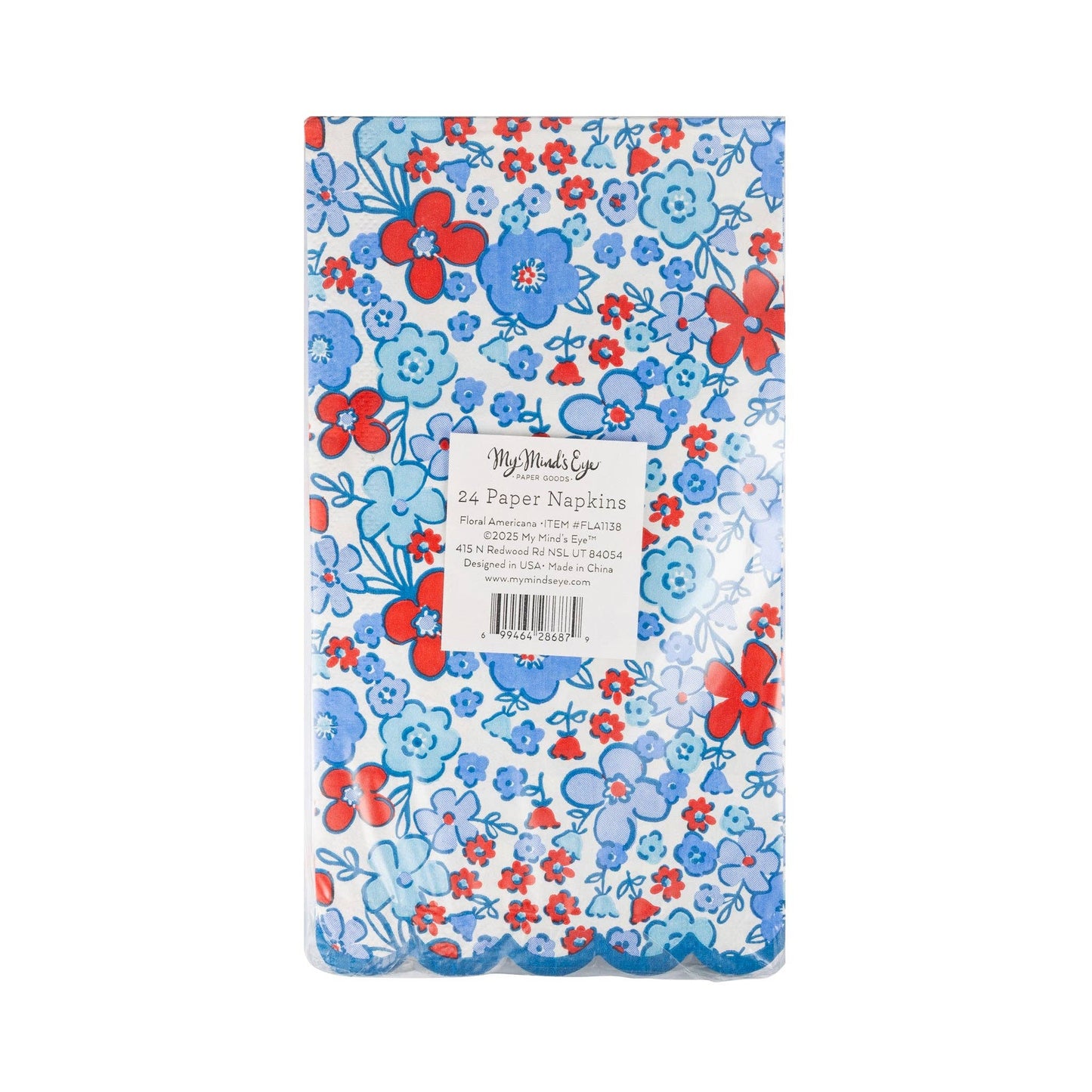 My Mind’s Eye - FLA1138 - Floral Americana Dinner Napkin