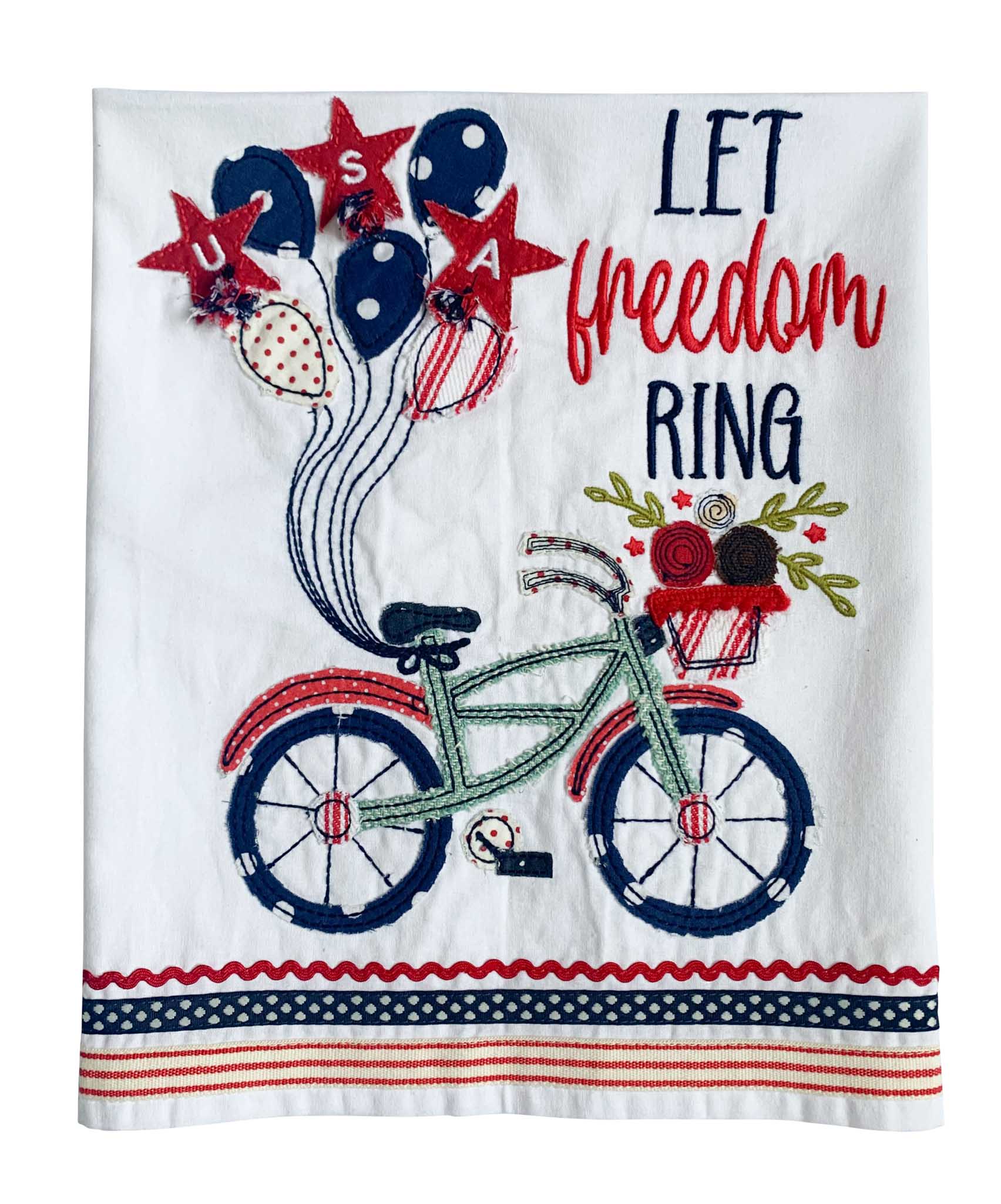 Glory Haus Let Freedom Ring Tea Towel