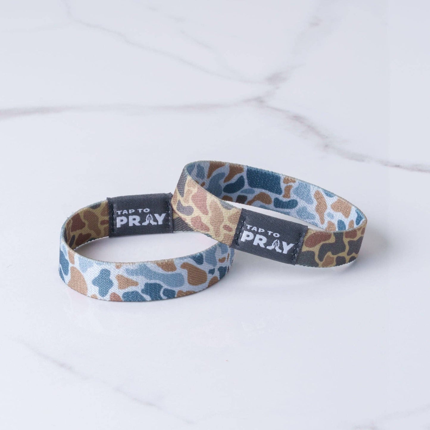 Versible - Tap To Pray® Wristband – River Rock Camo - Sahara and Copper: X-Small