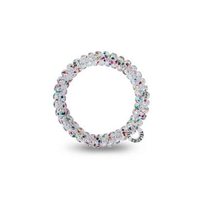 TELETIES - Spiral Hair Coils | Small | Party People Hair Ties