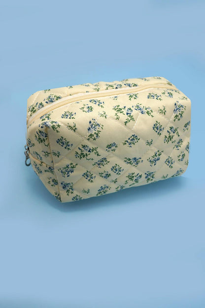 JOSSLYN by wall to wall - FLORAL TOILE PATTERN MAKEUP COSMETIC POUCH BAG | 40P562: F