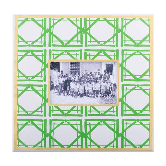 Pattern Picture Frame: Green Bamboo