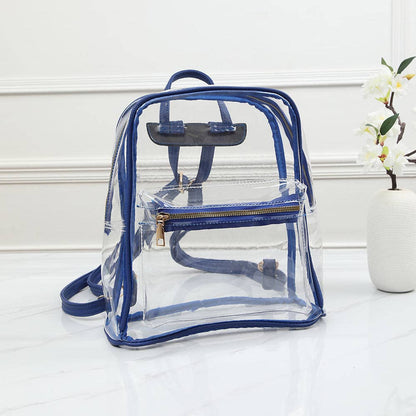 Clear Backpack Bag: White