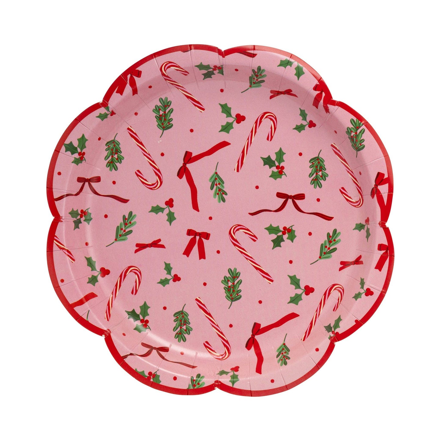 My Mind’s Eye - SUG1243 - Candy Cane Patterned Plate