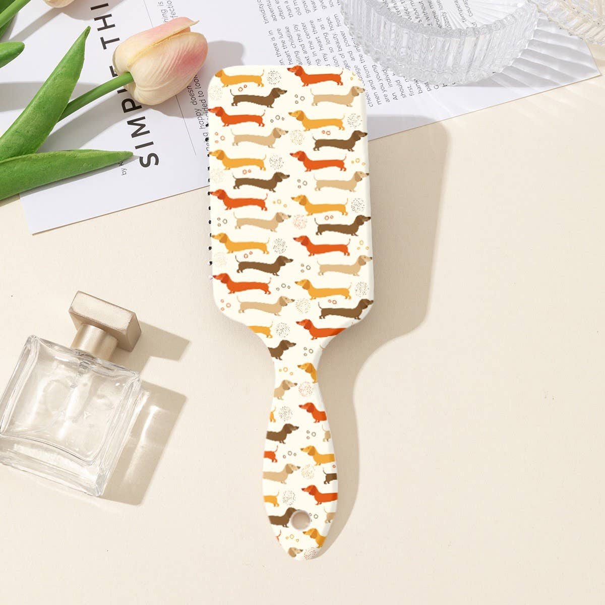JOSSLYN by wall to wall - LARGE DETANGLE PADDLE HAIR BRUSH COMB | 40HC100: BOW B