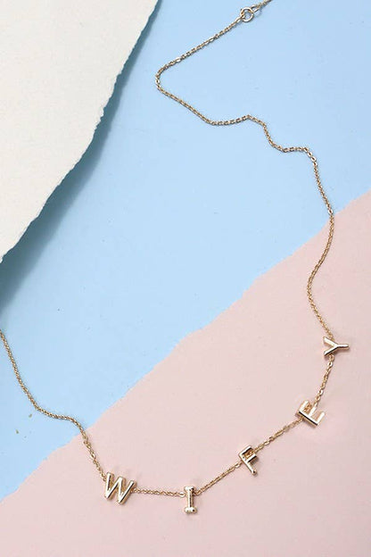 JOSSLYN by wall to wall - MAMA, WIFEY, LOVE NECKLACE  | 52N3010601: MAMA