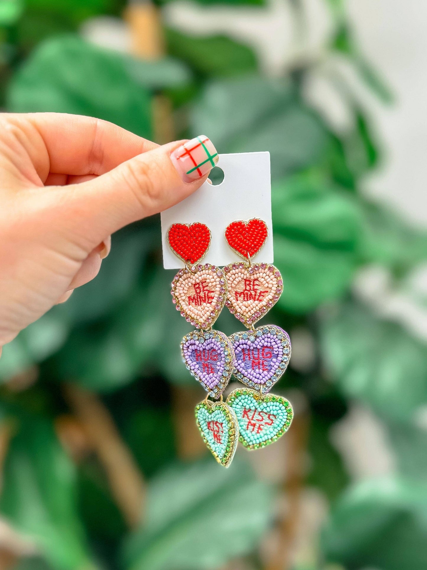 Prep Obsessed Wholesale - Conversation Heart Dangle Earrings