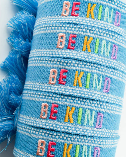 Cleary Lane - Colorful Embroidered Bracelets: Hot Pink | Be Kind