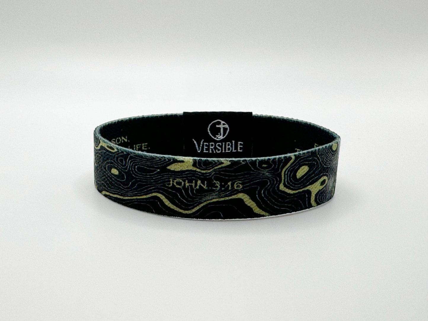 Versible - Gold Vein / John 3:16 Wristband: Small