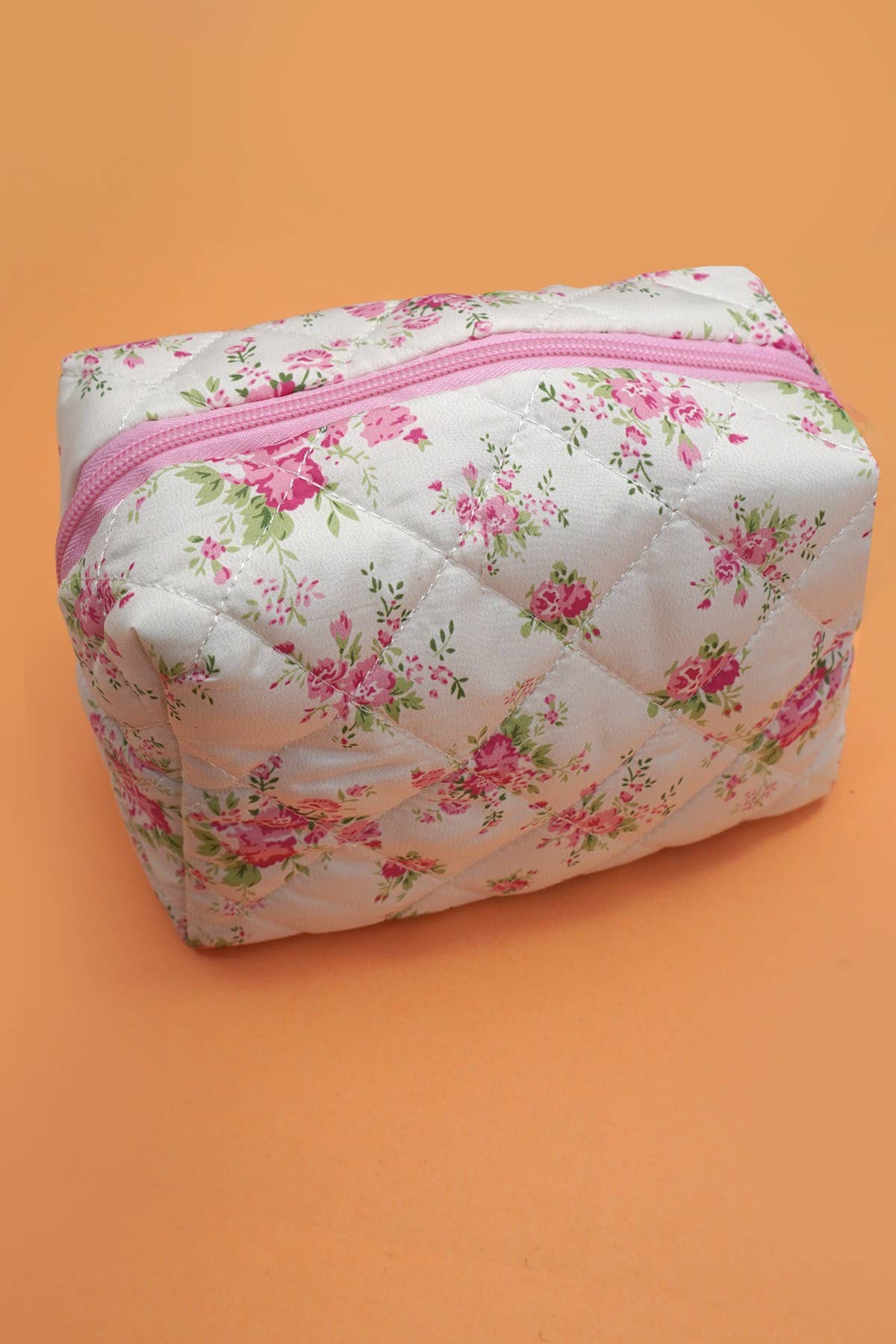 JOSSLYN by wall to wall - FLORAL TOILE PATTERN MAKEUP COSMETIC POUCH BAG | 40P562: G