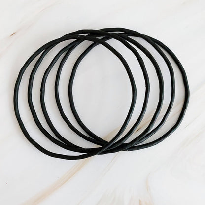 Ellison+Young - Color Of Your Game Slim Bangle Set Of 5: Red