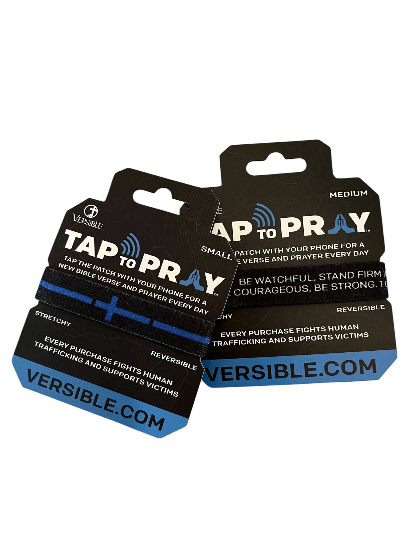 Versible - Tap To Pray® Wristband – First Responders - Law Enforcement: Large