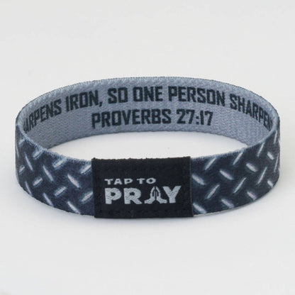 Versible - Tap To Pray® Wristband – Iron Sharpens Iron: Large