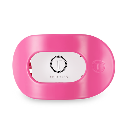 TELETIES - Paradise Pink Large Flat Round Hair Clip