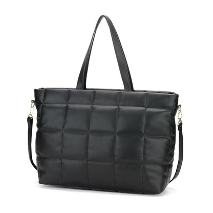 Viv&Lou - Black Parker Puffy Tote
