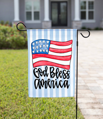 The Navy Knot - Patriotic Garden Flag - American Flag: 12" x 18" - Double-Sided