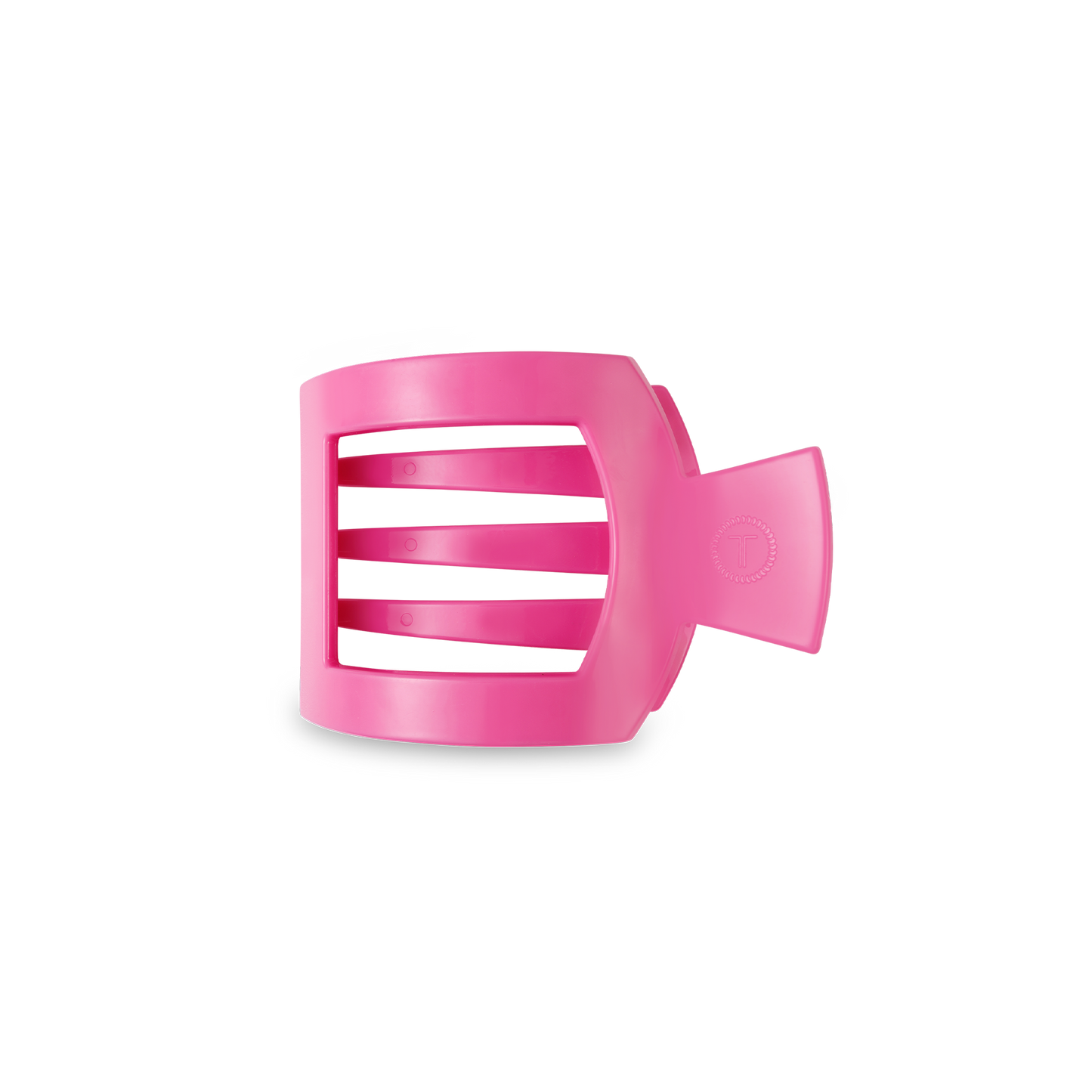 TELETIES - Paradise Pink Small Flat Square Hair Clip