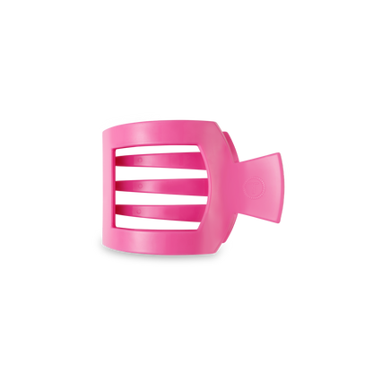 TELETIES - Paradise Pink Small Flat Square Hair Clip