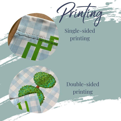 The Navy Knot - Summer Garden Flag - Crossed Flags Blue Background: 12" x 18" - Double-Sided