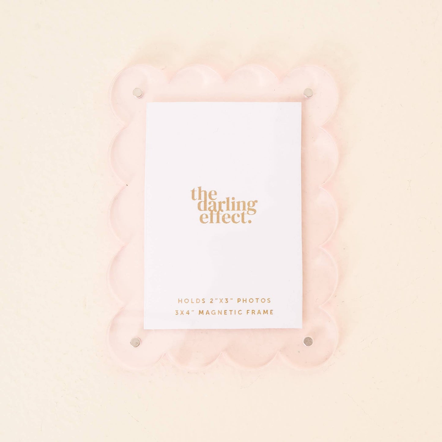 The Darling Effect - Mini Acrylic Picture Frame Magnet-Pale Pink