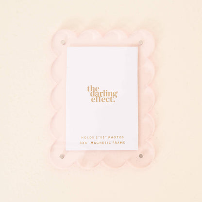 The Darling Effect - Mini Acrylic Picture Frame Magnet-Pale Pink