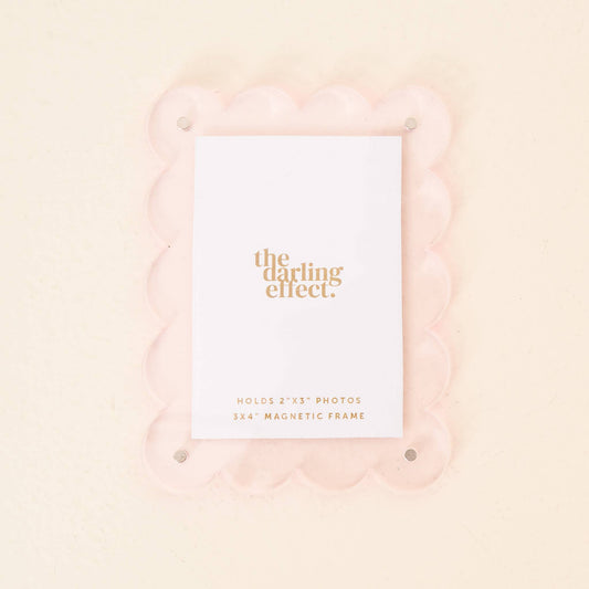 The Darling Effect - Mini Acrylic Picture Frame Magnet-Pale Pink