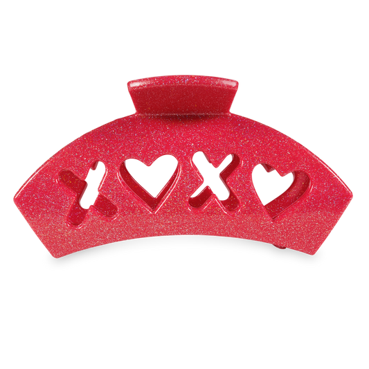 TELETIES - Red Sweet Talker Large Hair Clip