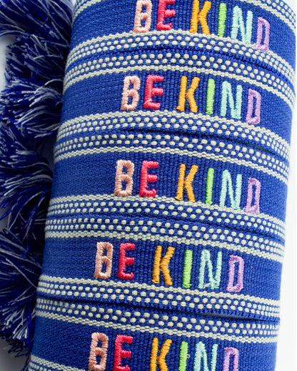 Cleary Lane - Colorful Embroidered Bracelets: Hot Pink | Be Kind