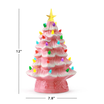 12" Nostalgic Tree - Pink