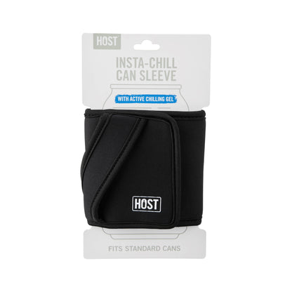 HOST - Insta-Chill Sleeve w/ Cooling Gel - Standard Cans - Black