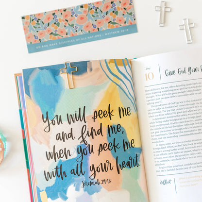 Ryan & Rose - Bookmark + Cross Paper Clips: Bookmark + Cross Paper Clips
