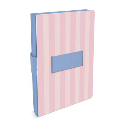 Studio Oh! - Pink Stripes Casey Notebook with Phone Loop