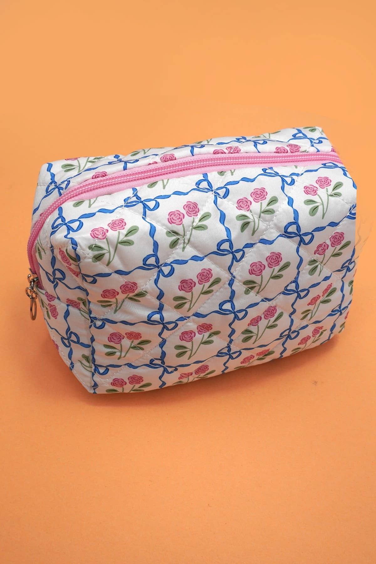 JOSSLYN by wall to wall - FLORAL TOILE PATTERN MAKEUP COSMETIC POUCH BAG | 40P562: G