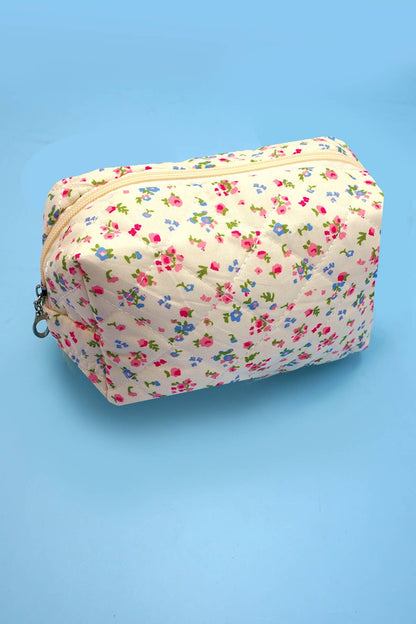 JOSSLYN by wall to wall - FLORAL TOILE PATTERN MAKEUP COSMETIC POUCH BAG | 40P562: G