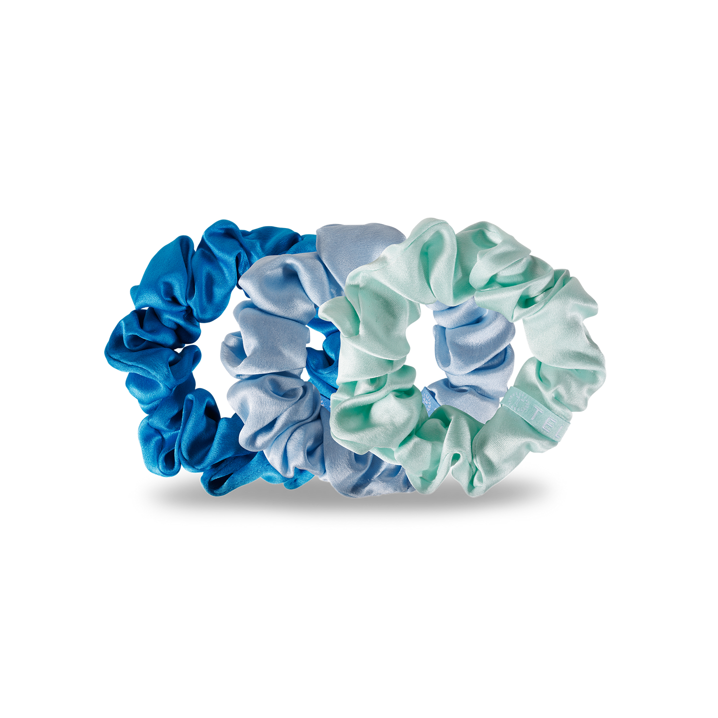 TELETIES - Blue My Mind - Silk Scrunchie Large