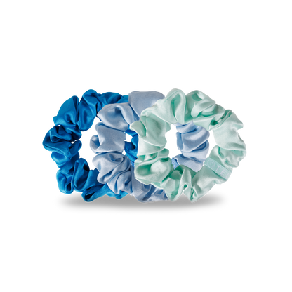 TELETIES - Blue My Mind - Silk Scrunchie Large