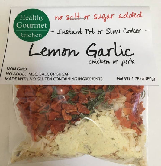 Healthy Gourmet Kitchen - Lemon Garlic Slow Cooker Meal Starter