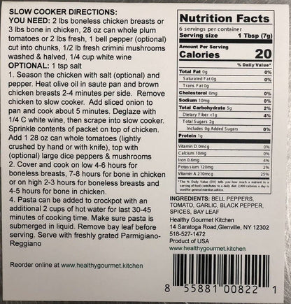 Healthy Gourmet Kitchen - Chicken Cacciatore Dried Spice Mix