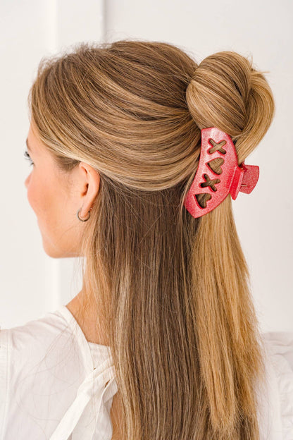 TELETIES - Red Sweet Talker Medium Hair Clip