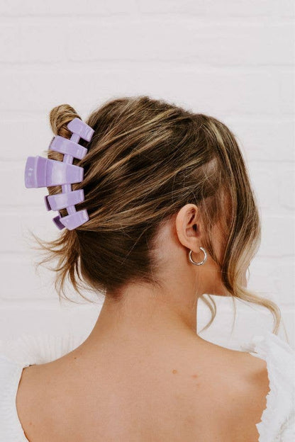 TELETIES - Classic Lilac You Large Hair Clip