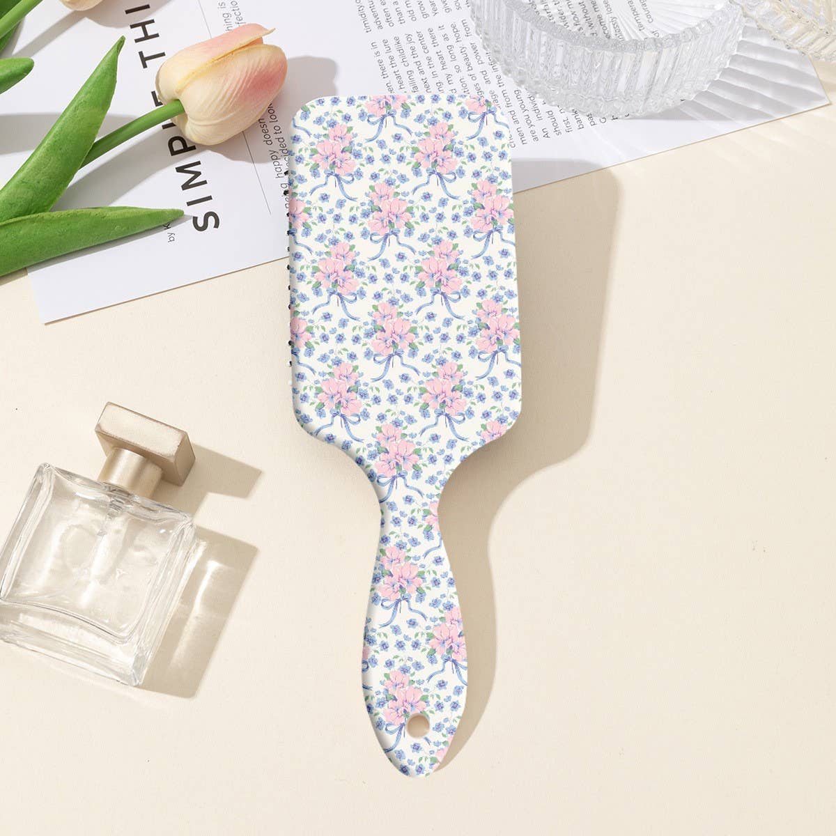 JOSSLYN by wall to wall - LARGE DETANGLE PADDLE HAIR BRUSH COMB | 40HC100: BOW B