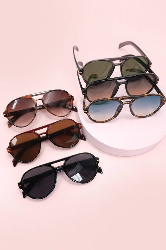 JOSSLYN by wall to wall - AVIATION ACETATE ASSORTED SUNGLASSES | 40SG820-12 Pack: ASSORTED