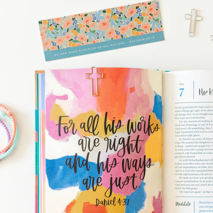 Ryan & Rose - Bookmark + Cross Paper Clips: Bookmark + Cross Paper Clips